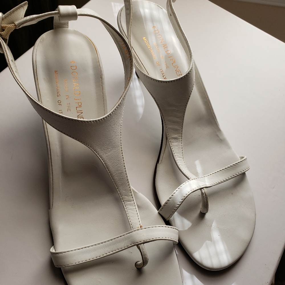 White sandals